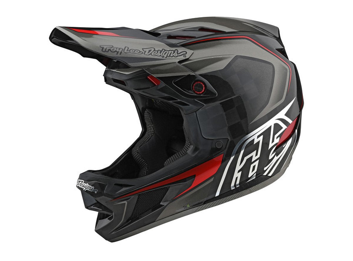 Troy Lee Designs D4 Carbon MIPS Full Face Helmet - Exile - Gray - 2021 Exile Gray X-Small 