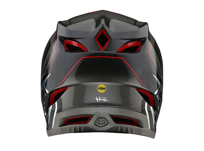 Troy Lee Designs D4 Carbon MIPS Full Face Helmet - Exile - Gray - 2021