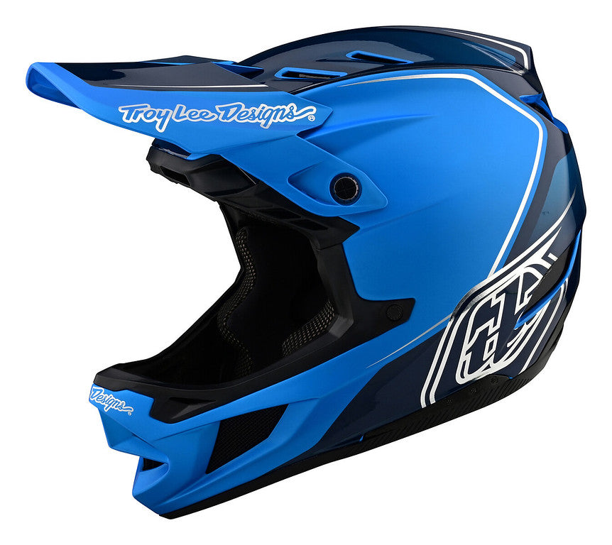 Troy Lee Designs D4 Composite Full Face Helmet - Shadow - Blue