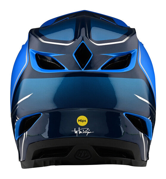 Troy Lee Designs D4 Composite Full Face Helmet - Shadow - Blue - 2022