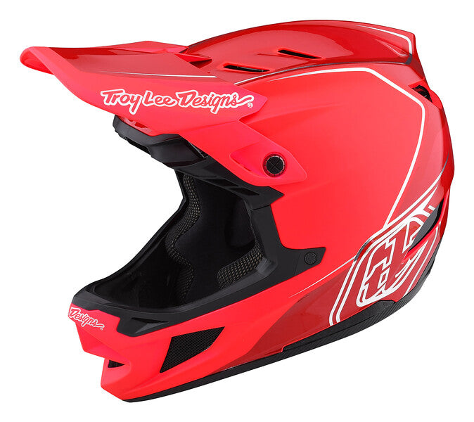 Troy Lee Designs D4 Composite Full Face Helmet - Shadow - Glo Red - 2022 Glo Red X-Small 