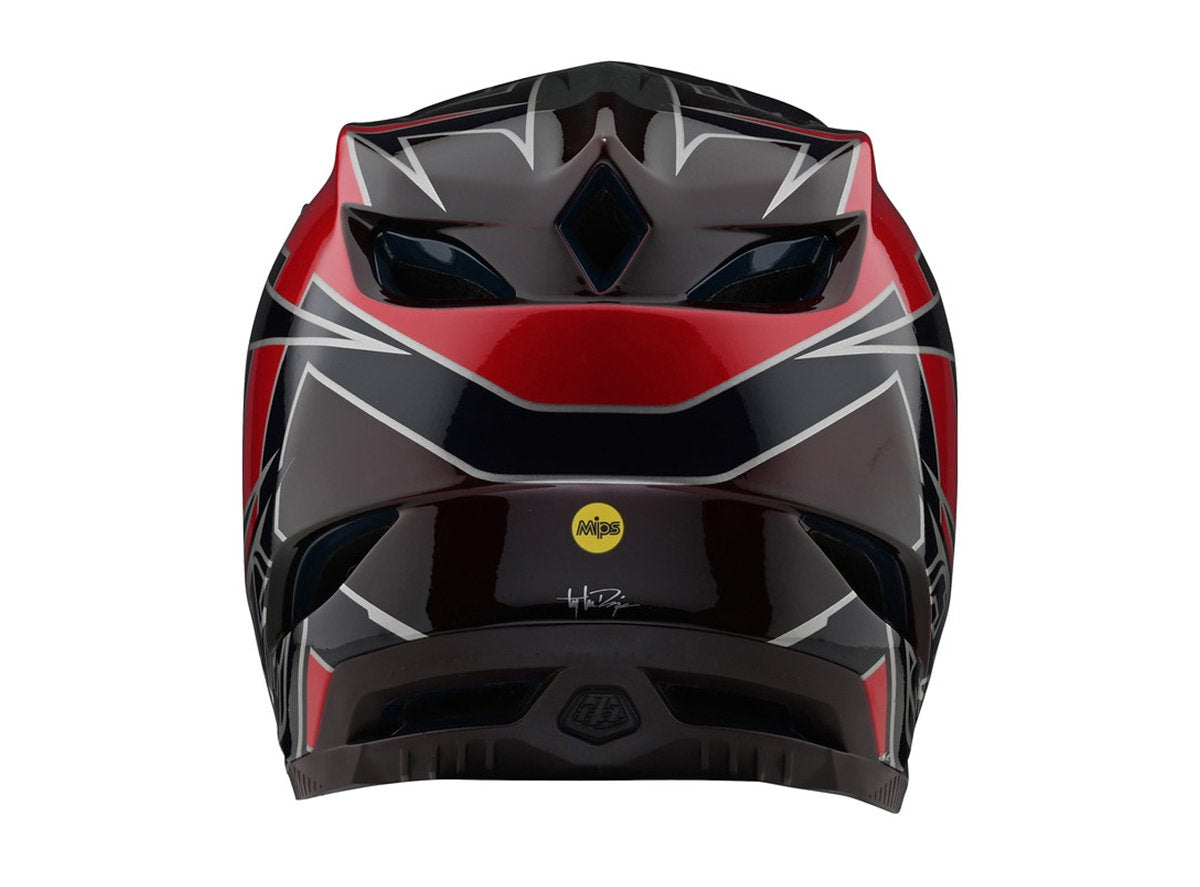 Troy Lee Designs D4 Composite MIPS Full Face Helmet - Graph - Red - 2021