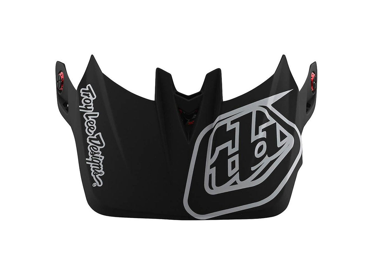 Troy Lee Designs D4 Replacement Visor - Mirage - Black-Silver Black - Silver  