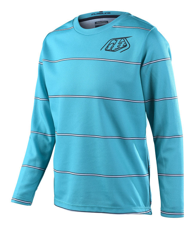 Troy Lee Designs Flowline Long Sleeve MTB Jersey - Youth - Revert - Ivy - 2022 Ivy X-Small 