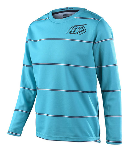Troy Lee Designs Flowline Long Sleeve MTB Jersey - Youth - Revert - Ivy - 2022 Ivy X-Small 