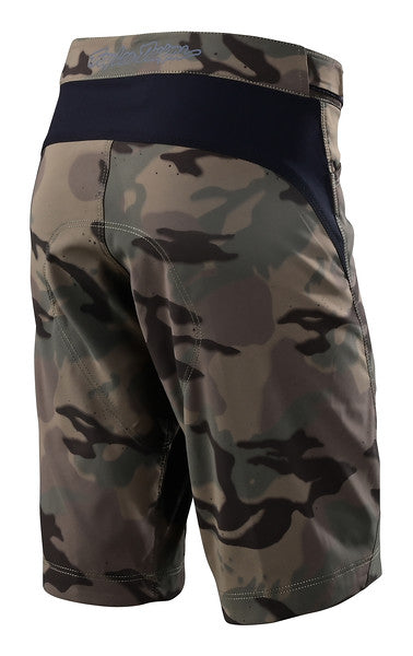 Troy Lee Designs Flowline Short - Shell - Youth - Spray Camo - Army