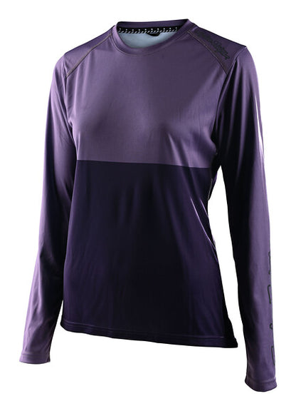 Troy Lee Designs Lilium Long Sleeve MTB Jersey - Womens - Block - Orchid-Purple - 2022 Orchid - Purple X-Small 