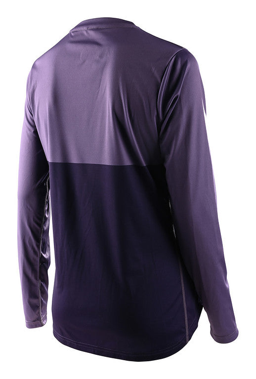 Troy Lee Designs Lilium Long Sleeve MTB Jersey - Womens - Block - Orchid-Purple