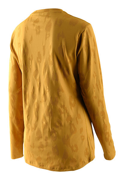 Troy Lee Designs Lilium Long Sleeve MTB Jersey - Womens - Jacquard - Honey