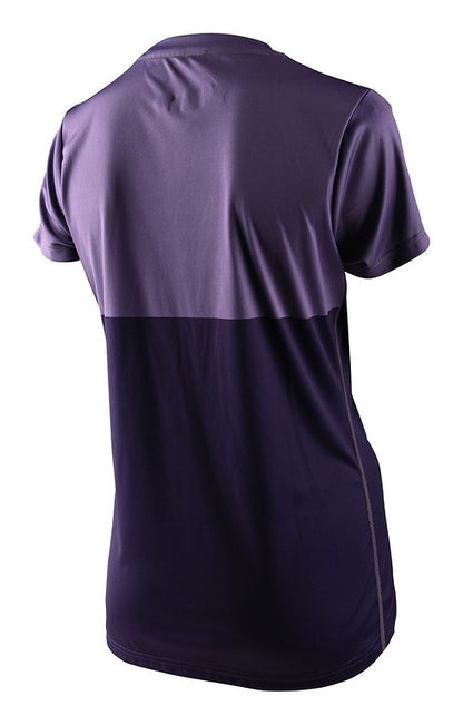 Troy Lee Designs Lilium Short Sleeve MTB Jersey - Womens - Block - Orchid-Purple