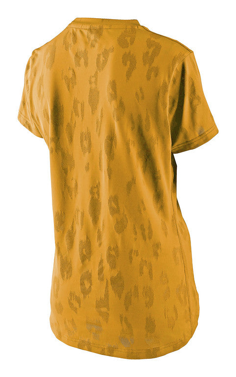 Troy Lee Designs Lilium Short Sleeve MTB Jersey - Womens - Jacquard - Honey