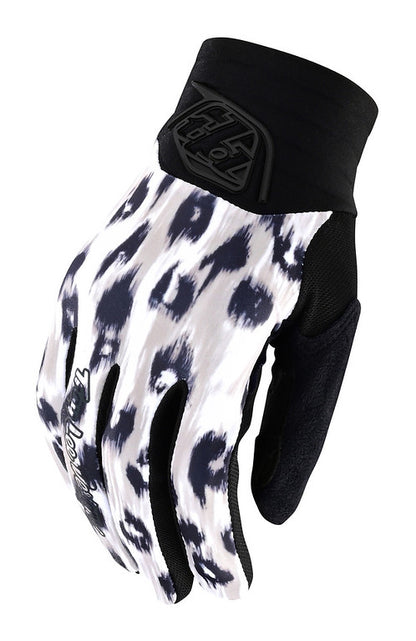 Troy Lee Designs Luxe MTB Glove - Womens - Wild Cat - White - 2022 White Small 