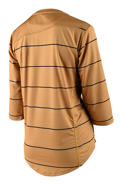 Troy Lee Designs Mischief 3/4 Sleeve MTB Jersey - Womens - Pinstripe - Honey