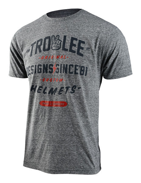 Troy Lee Designs Roll Out Short Sleeve Tee - Ash Heather Ash Heather Small 