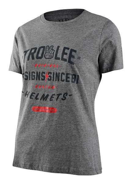Troy Lee Designs Roll Out Short Sleeve Tee - Womens - Deep Heather Deep Heather Small 