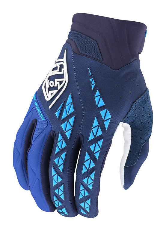 Troy Lee Designs SE Pro MTB Glove - Navy-Cyan Navy - Cyan Small 