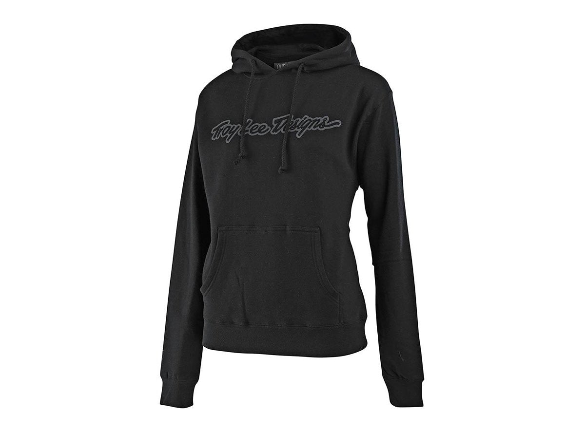 Troy Lee Designs Signature Pullover Hoodie Womens Black Gray