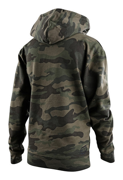 Troy Lee Designs Signature Pullover Hoodie - Youth - Camo Green