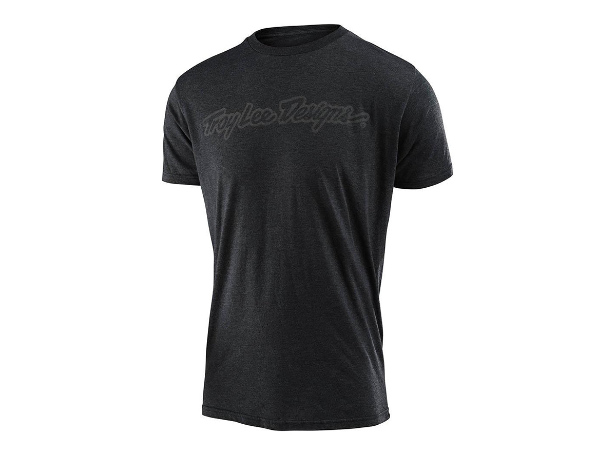 Troy Lee Designs Signature Tee - Charcoal Heather Charcoal Heather Small 