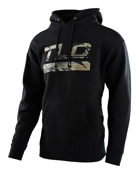 Troy Lee Designs Speed Logo Pullover Hoodie - Black Black Small 