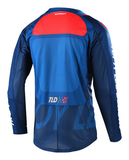 Troy Lee Designs Sprint Long Sleeve MTB Jersey - Youth - Drop In - Dark Slate - 2022