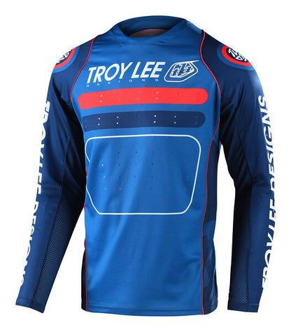 Troy Lee Designs Sprint Long Sleeve MTB Jersey - Youth - Drop In - Dark Slate - 2022 Dark Slate X-Small 