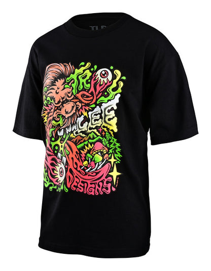 Troy Lee Designs Tallboy Sasquatch Short Sleeve Tee - Youth - Black