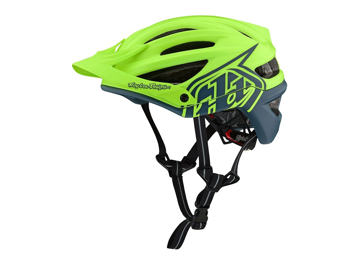 Troy Lee Designs A2 MIPS MTB Helmet - Decoy - Flo Yellow-Air Force Blue - 2019 Flo Yellow - Air Force Blue Small 