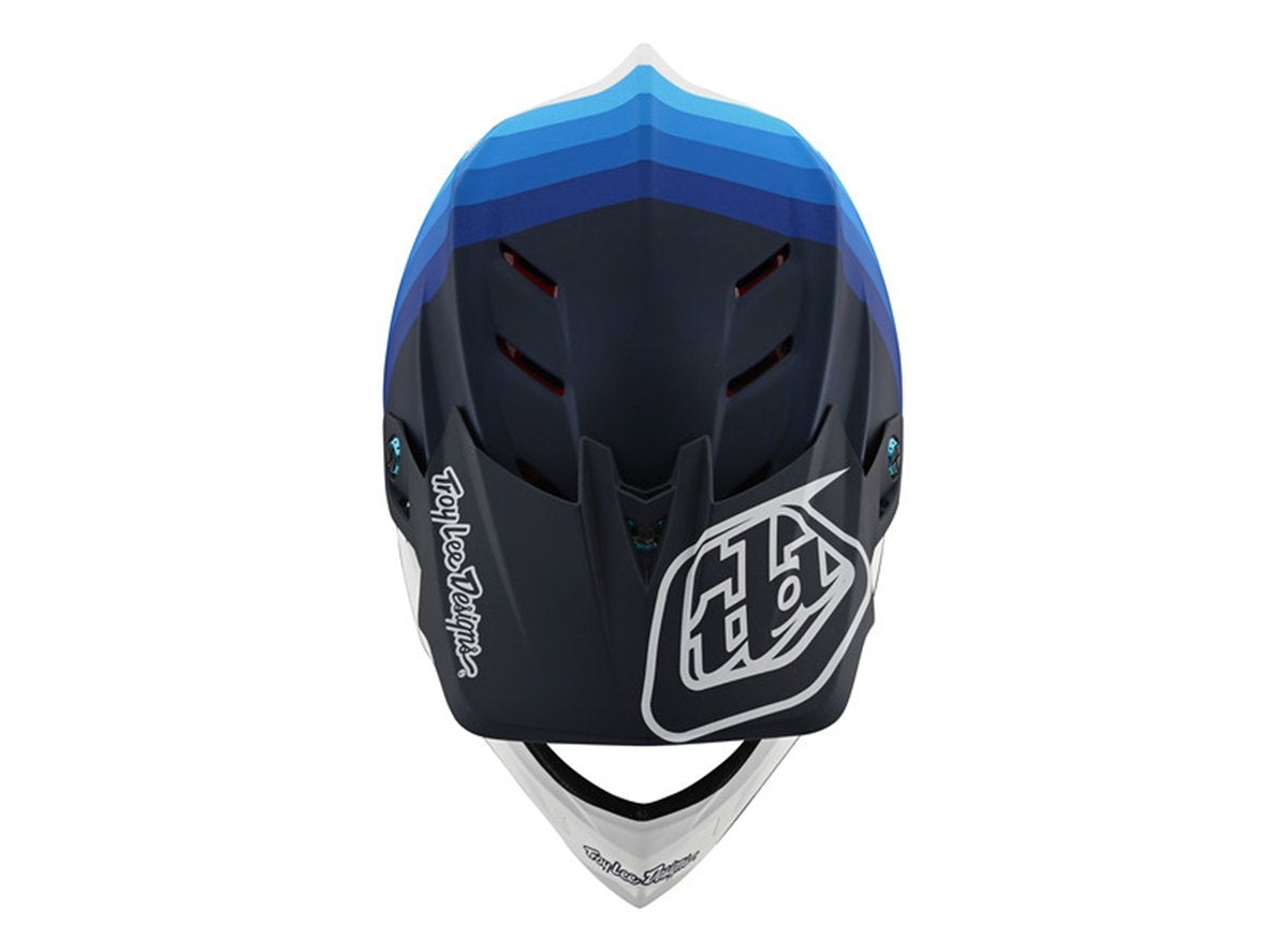 Troy Lee Designs D4 Carbon Full Face Helmet - Mirage - Navy-White - 2020
