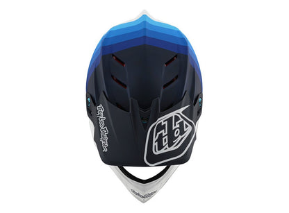 Troy Lee Designs D4 Carbon Full Face Helmet - Mirage - Navy-White - 2020
