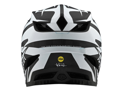 Troy Lee Designs D4 Carbon Full Face Helmet - Slash - Black-White - 2020