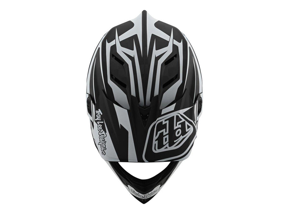 Troy Lee Designs D4 Carbon Full Face Helmet - Slash - Black-White - 2020