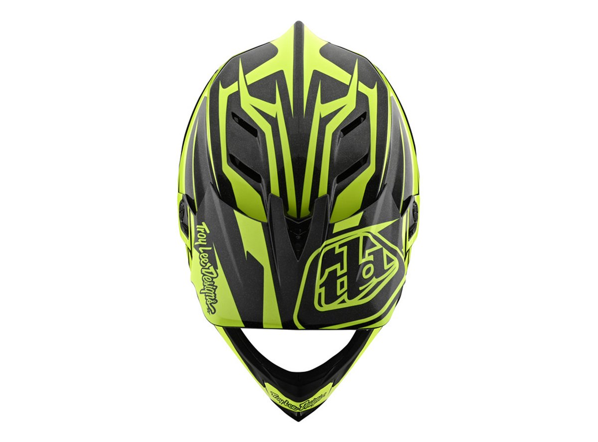 Troy Lee Designs D4 Carbon Full Face Helmet - Slash - Black-Yellow - 2020