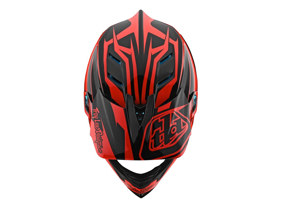 Troy Lee Designs D4 Composite Full Face Helmet - Slash - Orange