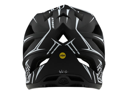 Troy Lee Designs Stage Full Face Helmet - Pinstripe - Black-White - 2020