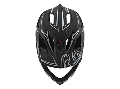 Troy Lee Designs Stage Full Face Helmet - Pinstripe - Black-White - 2020
