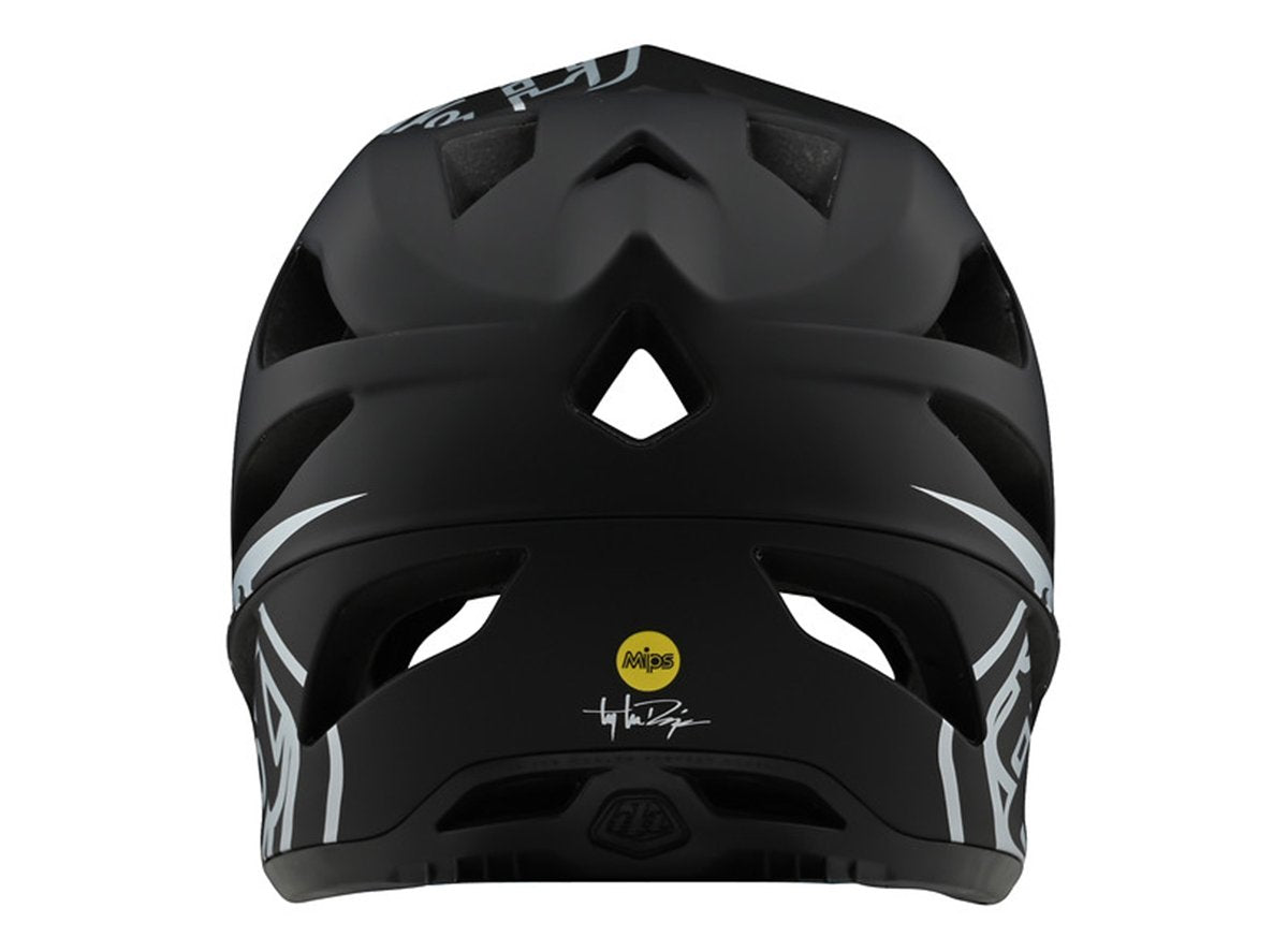 Troy Lee Designs Stage Full Face Helmet - Stealth - Black-Silver - 2020