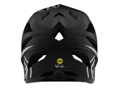 Troy Lee Designs Stage Full Face Helmet - Stealth - Black-Silver - 2020