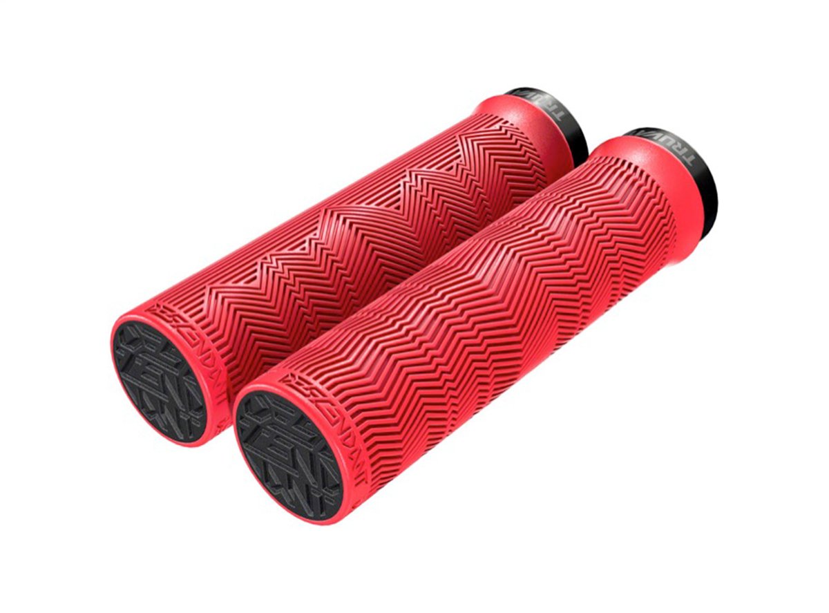 Truvativ Descendant Grips - Red Red Single Lockring 