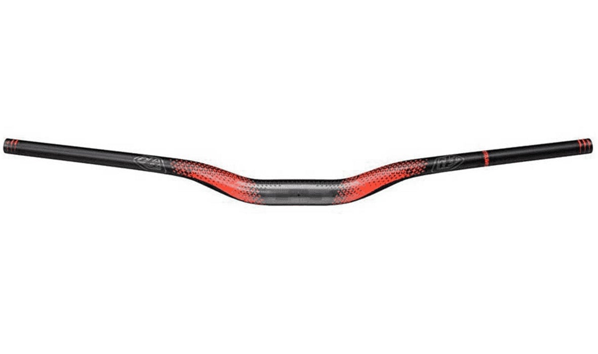 Truvativ Descendant Troy Lee Designs 35mm Riser Handlebar - Starburst Orange-Black Starburst Orange - Black 760mm - 35.0mm - 25mm 