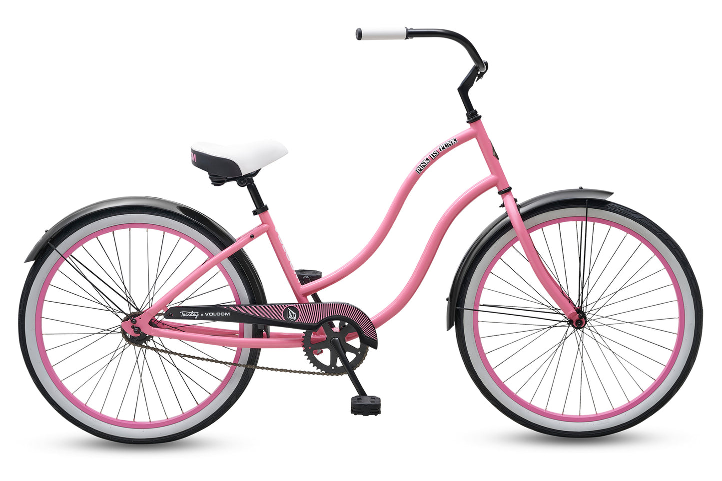 Tuesday X Volcom 16" Cruiser Bike - Womens - Pink Pink 41cm (16") 