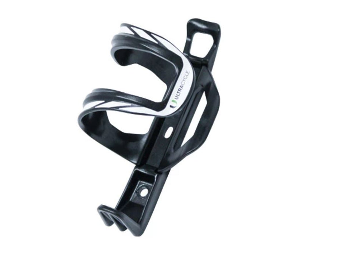 Ultracycle Nylon Side Load Water Bottle Cage - Black Black Resin - Left or Right 