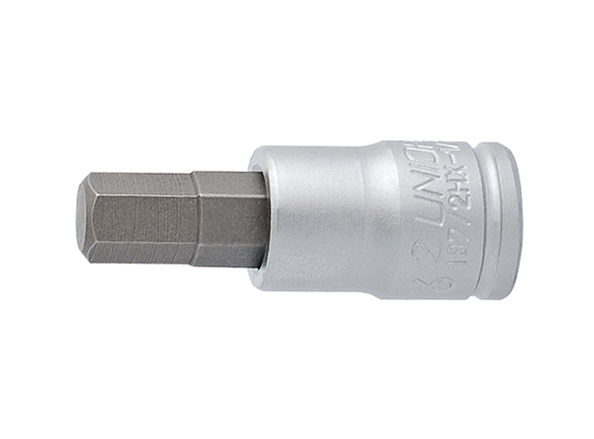 Unior 1/4" Drive Metric Hex Bit - 187/2HX - Silver Silver 3mm 