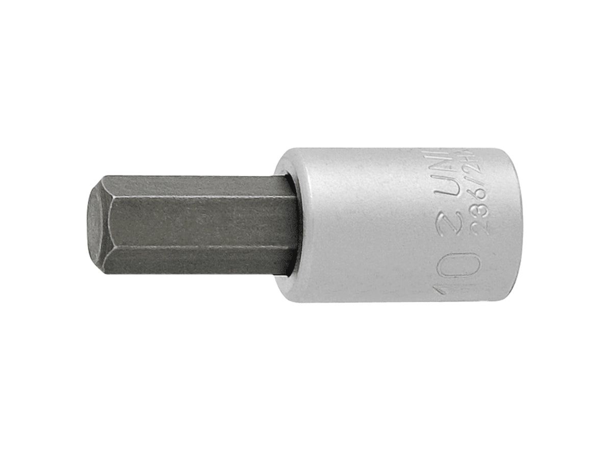 Unior 3/8" Drive Metric Hex Bit - 236/2HX - Silver Silver 8mm 