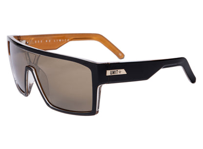 Unit Command Polarised Sunglasses - Black-Gold Black - Gold - Brown Lens  