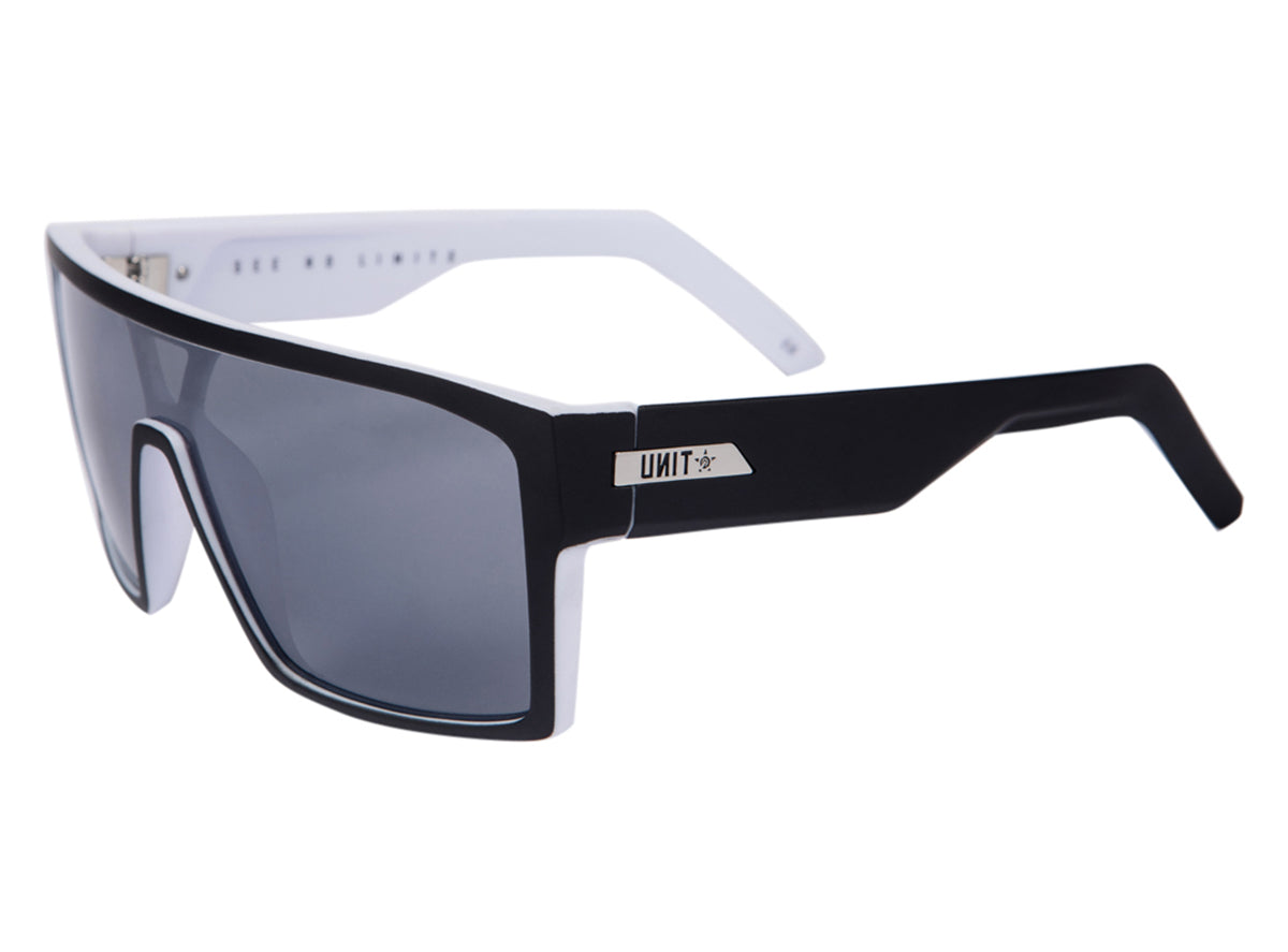 Unit Command Polarised Sunglasses - Black-Silver Black - Silver - Gray Lens  