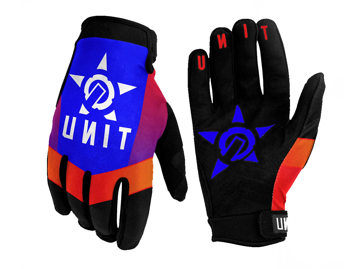Unit Contender MTB Glove - Youth - Blue - 2022 Blue Small 