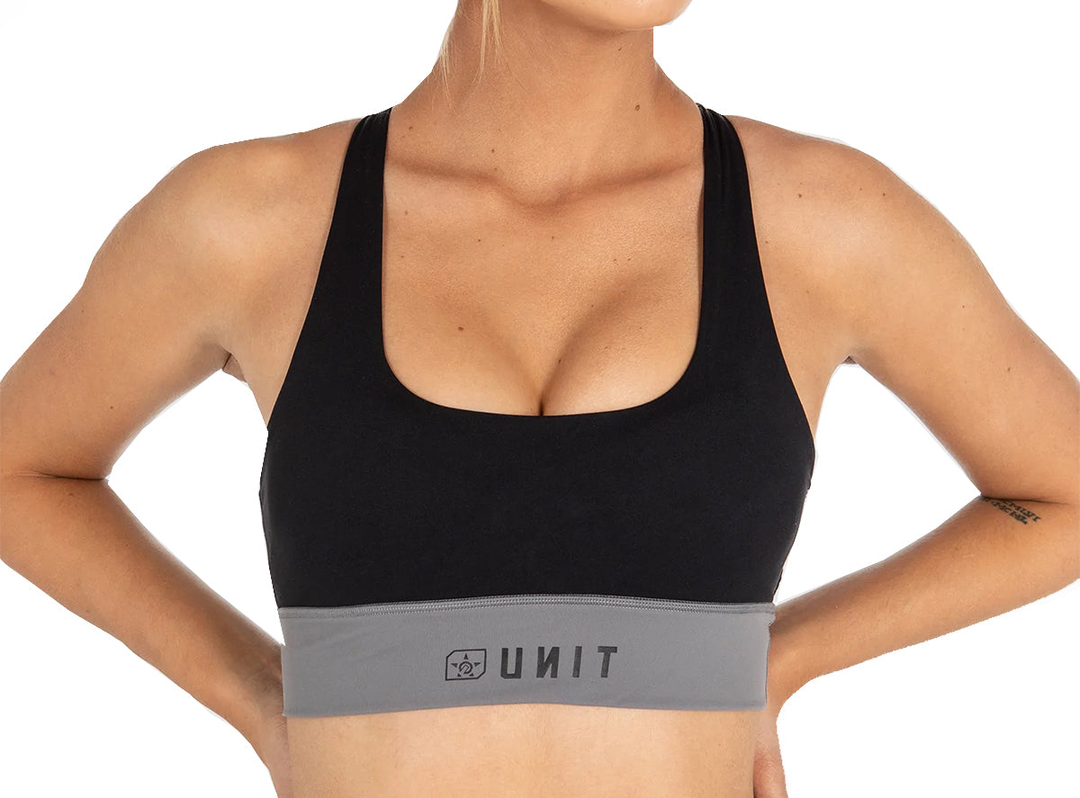 Unit Energy Strap Sports Bra - Black-Gray Black - Gray 2X-Small 