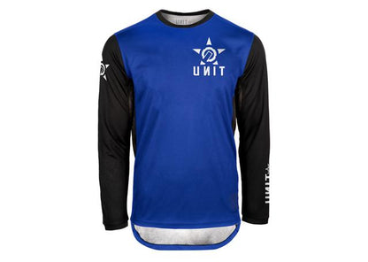 Unit Fixed Long Sleeve MTB Jersey - Blue - 2022 Blue X-Small 