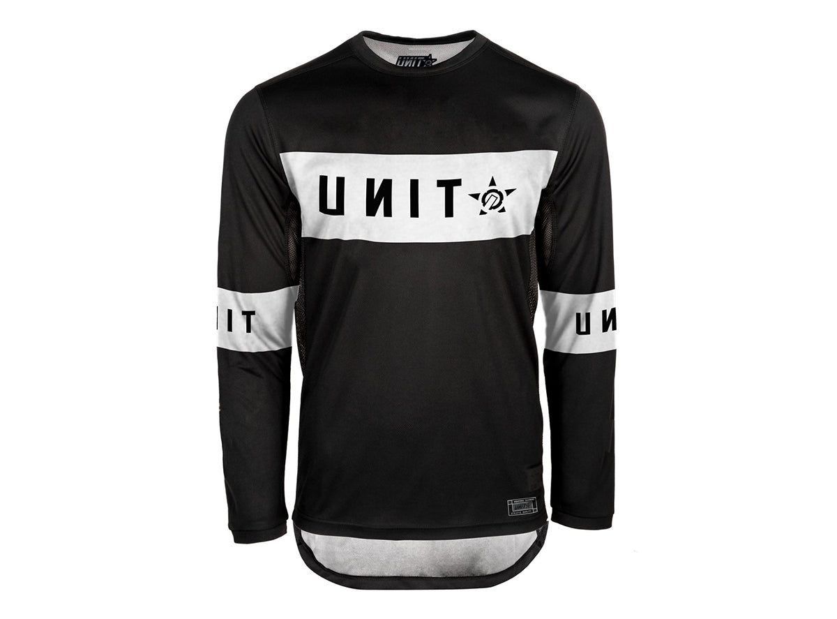 Unit Soul Long Sleeve MX Jersey - Slim Fit - Black-White - 2021 Black - White Medium 